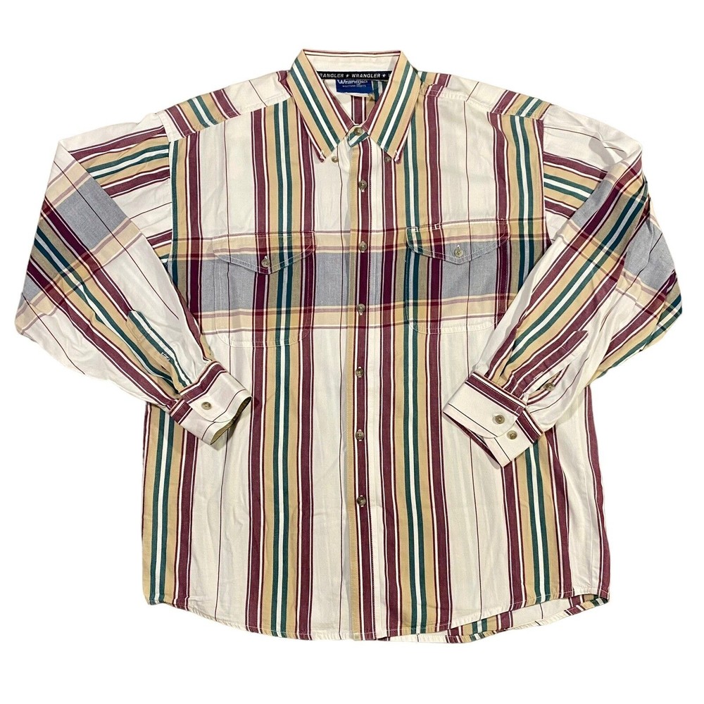 Vintage Wrangler Long Sleeve Western Shirt